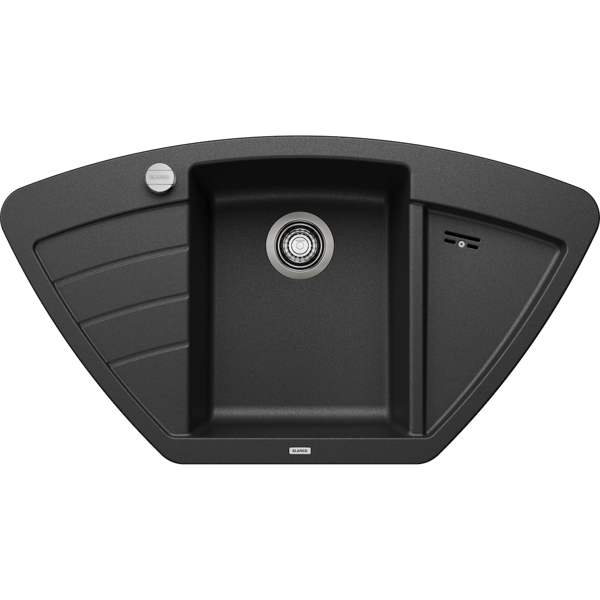 BLANCO ZIA 9 E Einbauspüle SILGRANIT anthrazit ab 60 cm Excenter