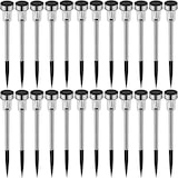 thumbnail of tectake 24 lampade solari a LED bianco - argento - 402312