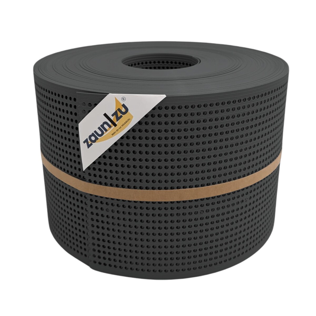 zaun|zu Sichtschutz Rille Gelocht 30 Prozent PP Streifen Anthrazit 50m