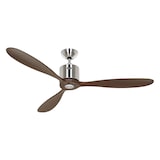 thumbnail of AEROPLAN ECO 132, Ventilatore senza Luce nickel e noce, CasaFan