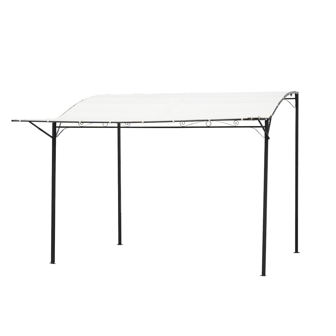 Outsunny Gazebo Gazebo Pergola da Giardino con Copertura in Tessuto