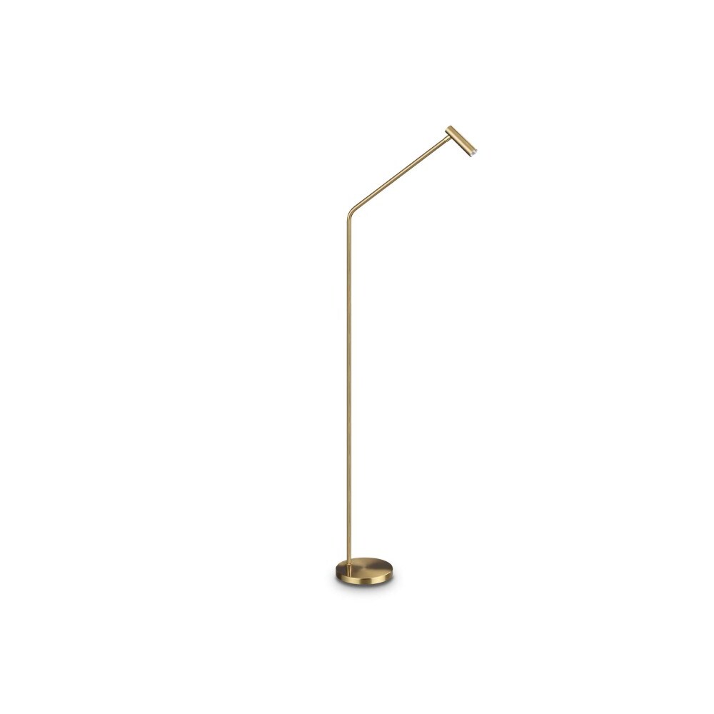 easy pt, goudkleurige metalen vloerlamp, ideal lux