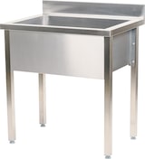 thumbnail of Romux® Fregadero con Seno Profundo de Acero Inoxidable 800x700x850 mm Desmontable | Pica Industrial con patas | Pila Lavadero para Cocina
