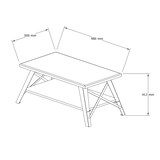 thumbnail of WellHome Tajo Couchtisch 98x43x50 cm in Braun