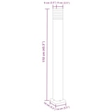 thumbnail of Helloshop26 - Lampadaires d'extérieur 3 pcs 110 cm aluminium noir 02_0042547