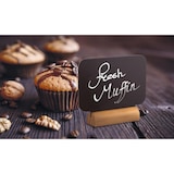 thumbnail of Securit® Lot de 4 Mini Ardoises de table - Silhouette Rectangle - Socle en bois - Feutre-craie inclus