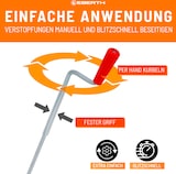 thumbnail of EBERTH Rohrreinigungsspirale 3m, Ø 9mm, für Rohre ab Ø 40mm, mit krallenförmigem Bohrkopf, Abflussreiniger für WC und Abflüsse gegen Verstopfungen