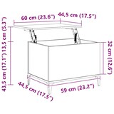 thumbnail of vidaXL Couchtisch Sonoma-Eiche 60x44,5x45 cm Holzwerkstoff