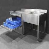 thumbnail of Mueble fregadero industrial de Acero INOX con escurridor 1200x600 mm IZ -  FRE-126