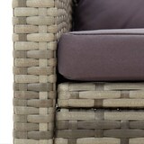 thumbnail of vidaXL Gartenstuhl mit Kissen Poly Rattan Grau
