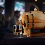 thumbnail of Relaxdays Schnapsfass, 2,2 l, Holz, Whiskyfass mit Bock & Zapfhahn, für Whisky, Wein, Spirituosen, Deko Holzfass, natur