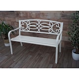 thumbnail of Tuinbank HWC-F44, parkbank, 2-zits gepoedercoat staal ~ wit