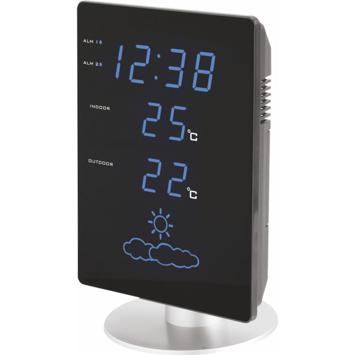 technoline WS 6820 Wetterstation mit blauer LED-Anzeige