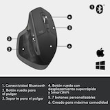 thumbnail of Souris Sans Fil Logitech Mx Master 2s Bluetooth Gris Anthracite