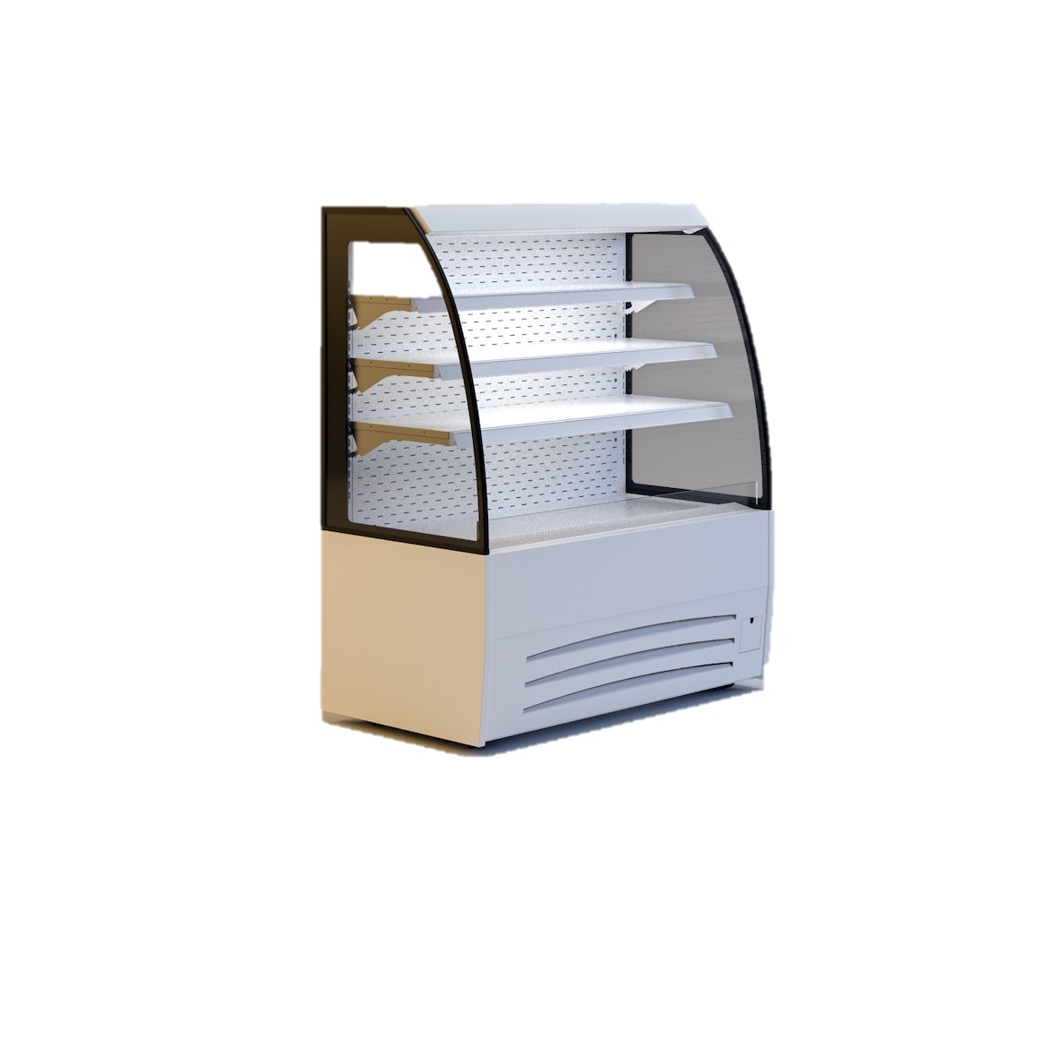 Gastro Wandkühlregal Kühlregal Kühlverkaufsregal 1200x660x1440mm 370l Schiebetür