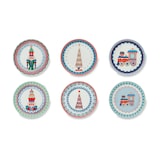 thumbnail of Excelsa set 6 piatti aperitivo Xmas Sweet Pastels porcellana 15x2x15 cm multicolor