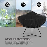 thumbnail of Orbit 3-in-1 Stahl-Feuerschale Grill Gartentisch Ø 60 cm Schwarz