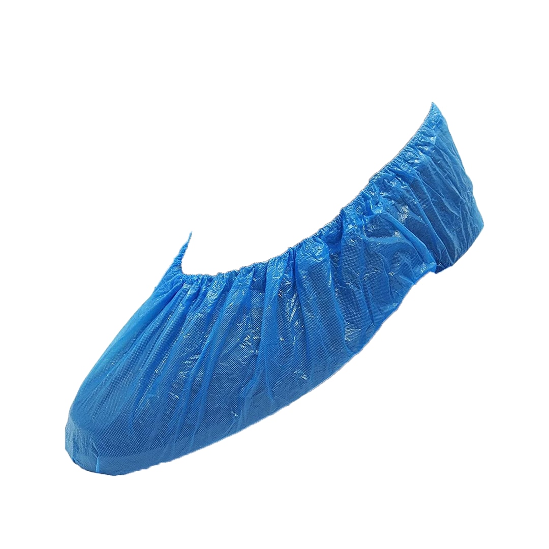 Schuhüberzüge aus blauem Polyethylen (200 Stück)
