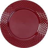 thumbnail of Dekoteller 33cm Kunststoff Rauten - Rot