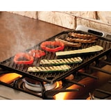 thumbnail of Lodge - Plaque de cuisson en fonte 2 en 1 : Grill et plancha - 42x24cm - Gazinière, four ou barbecue