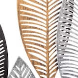 thumbnail of WellHome - Wanddecoratie schilderij Metalen bladeren 37x65cm