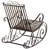 thumbnail of Lot de 2 Fauteuils à bascule d'extérieur Smilla en fer forgé Bronze