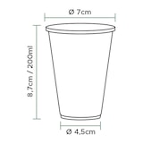 thumbnail of MONOUSO - Bicchiere di Plastica PP Riutilizzabile Bianco 200ml (3.000 Pezzi)