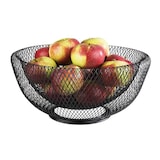 thumbnail of APS 30206 Corbeille à pain ou fruits métal chromé noire Wire Ø 31 cm, H 14 cm