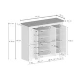 thumbnail of Dmora Schuhregal Dcigarin, platzsparendes Schuhregal mit 3 Türen, multifunktionale Eingangsgarderobe, 114x42h100 cm, Weiß und Schiefer