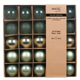 thumbnail of 25 Weihnachtskugeln Glas 6cm matt glänzend transparent Christbaumkugeln Weihnachtsbaumkugeln Weihnachten Christbaumschmuck Weihnachtsbaumschmuck