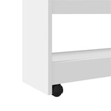 thumbnail of vidaXL Smalle opbergtrolley met 4 lagen, wit bewerkt hout