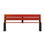 thumbnail of ROSSIGNOL Banc extérieur à fixer 3 places BALLADE BOIS gris manganèse