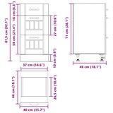thumbnail of vidaXL Küchen-Unterschrank Lucca Betongrau Holzwerkstoff