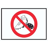 thumbnail of Betreten mit Fussballschuhen verboten! Symbol Schild A3 (297x420mm)