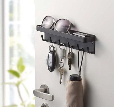 Portachiavi 3D Con Porta Apribile Portachiavi Da Parete A Forma Di Garage, Con Porta Apribile, In ABS - Decorazione Divertente Per Appassionati Di Auto Portachiavi Per Appassionati Di Auto