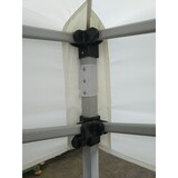 thumbnail of METRO Professional Gazebo pieghevole pop-up Thagpi, acciaio / alluminio / poliestere / PVC, 6 x 3 m, idrorepellente, argento / bianco