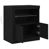 thumbnail of vidaXL Sideboard mit LED-Leuchten Schwarz Eiche 60,5x37x67 cm