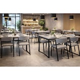 thumbnail of Yelloo - mod. MILANO Ensemble table 120x70 cm + 4 chaises modernes grises et noires