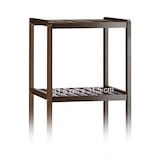 thumbnail of Relaxdays Bambus Badregal mit 4 Ablageflächen, HxBxT: 110 x 34,5 x 33 cm, hohes Standregal, Holzregal, dunkelbraun