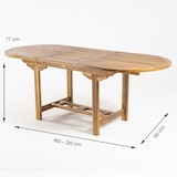 thumbnail of Conjunto mesa extensible y 6 sillones teca de jardín plegables
