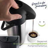 thumbnail of Edelstahl Airport Pumpkanne Thermoskanne Fassungsvermögen 3 Liter