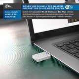thumbnail of CSL AC450 WLAN Dual Band Stick | 433 MBit/s | 2,4 GHz / 5 GHz | bis zu 433 MBit/s/WLAN-Standards 802.11ac