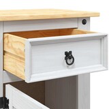 thumbnail of Table de chevet Gamme Corona pin mexicain Blanc 53x39x67 cm