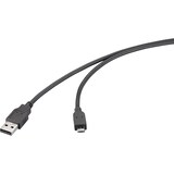 thumbnail of Renkforce USB-Kabel USB 2.0 USB-A Stecker, USB-Micro-B Stecker 2.00 m Schwarz RF-6830432