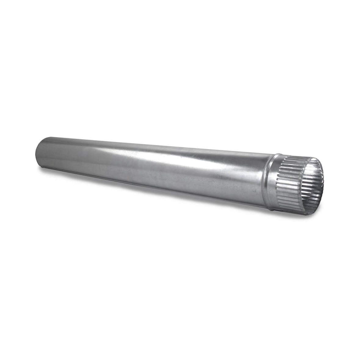 CAEXVEN Tubo de 180 mm de diámetro para Estufas y Chimeneas de Leña en Acero Galvanizado Longitud 1 m - Serie lisa