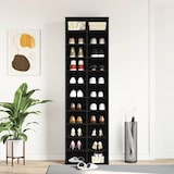 thumbnail of vidaXL Schuhschrank Schwarz Eichen-Optik 54x34x183 cm Holzwerkstoff