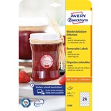 thumbnail of Etiketten rund 40 mm weiß wiederablösbar VE=240 Stück