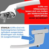 thumbnail of Abschließbare Fenstergriffe ergonomisch Aluminium 10 Stück