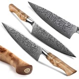thumbnail of Hezhen - Damastmesser Set 5-teilig - B30 Master Serie