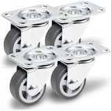 thumbnail of PRIOstahl Lenkrollen 4 x Graue Rollen 30mm Möbelrollen Laufrollen drehbar für Möbel Bettkasten